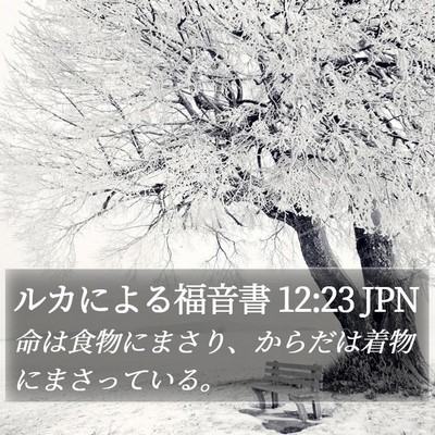 ルカによる福音書 12:23 JPN Bible Verse Image