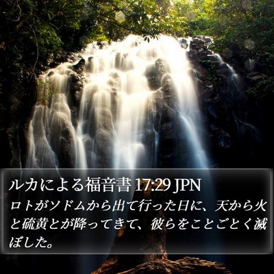 ルカによる福音書 17:29 JPN Bible Verse Image
