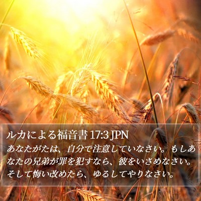 ルカによる福音書 17:3 JPN Bible Verse Image