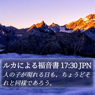 ルカによる福音書 17:30 JPN Bible Verse Image