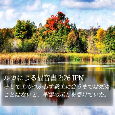 ルカによる福音書 2:26 JPN Bible Verse Image