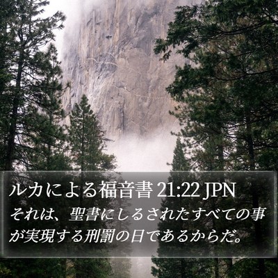 ルカによる福音書 21:22 JPN Bible Verse Image