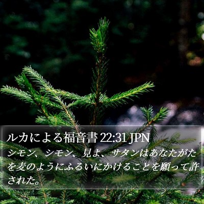 ルカによる福音書 22:31 JPN Bible Verse Image