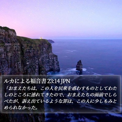 ルカによる福音書 23:14 JPN Bible Verse Image