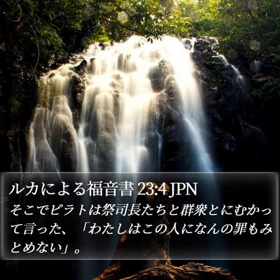ルカによる福音書 23:4 JPN Bible Verse Image
