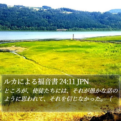 ルカによる福音書 24:11 JPN Bible Verse Image