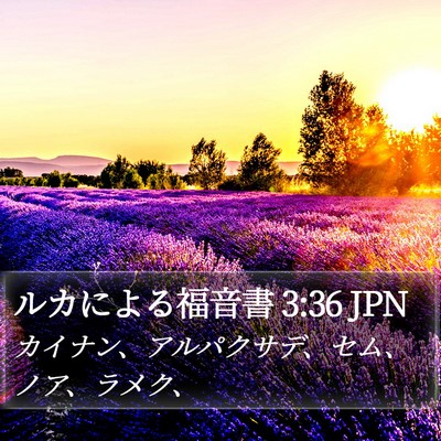 ルカによる福音書 3:36 JPN Bible Verse Image