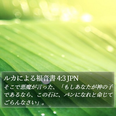 ルカによる福音書 4:3 JPN Bible Verse Image