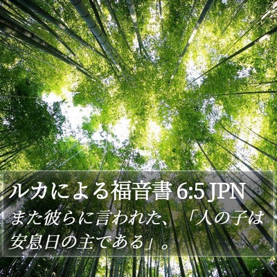 ルカによる福音書 6:5 JPN Bible Verse Image