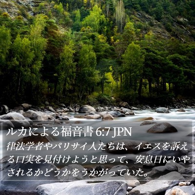 ルカによる福音書 6:7 JPN Bible Verse Image