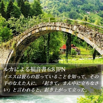 ルカによる福音書 6:8 JPN Bible Verse Image