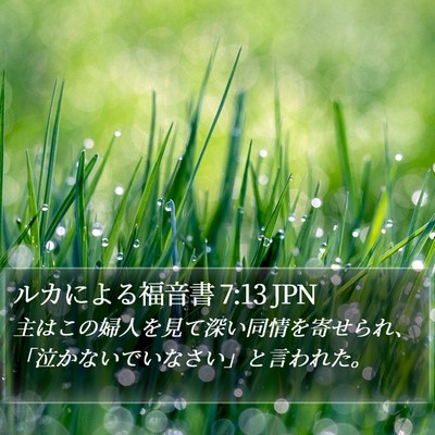 ルカによる福音書 7:13 JPN Bible Verse Image