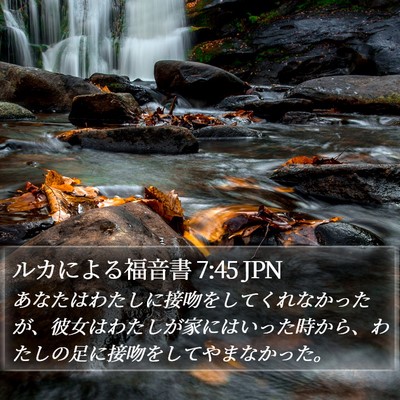 ルカによる福音書 7:45 JPN Bible Verse Image