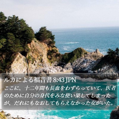 ルカによる福音書 8:43 JPN Bible Verse Image