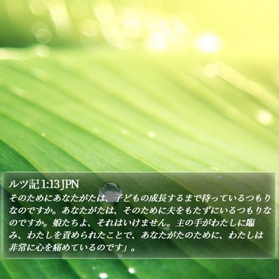 ルツ記 1:13 JPN Bible Verse Image