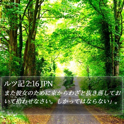 ルツ記 2:16 JPN Bible Verse Image