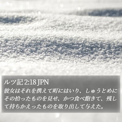 ルツ記 2:18 JPN Bible Verse Image