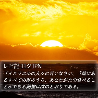 レビ記 11:2 JPN Bible Verse Image
