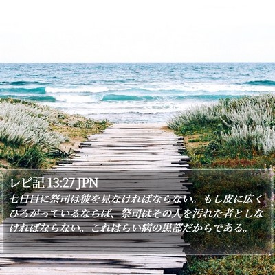 レビ記 13:27 JPN Bible Verse Image