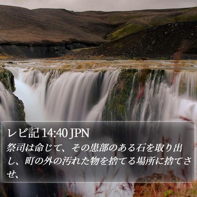 レビ記 14:40 JPN Bible Verse Image