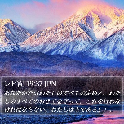 レビ記 19:37 JPN Bible Verse Image