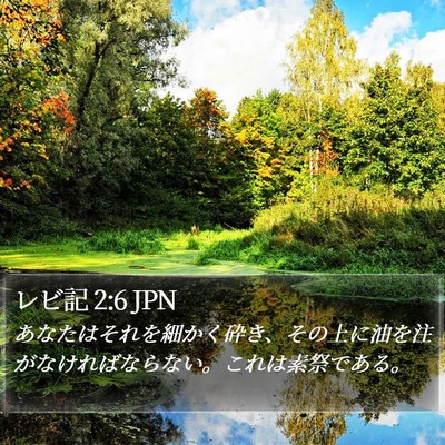 レビ記 2:6 JPN Bible Verse Image