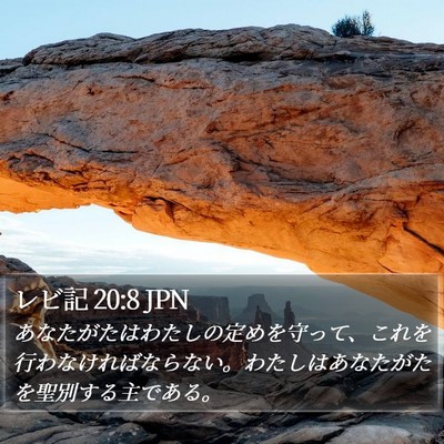 レビ記 20:8 JPN Bible Verse Image