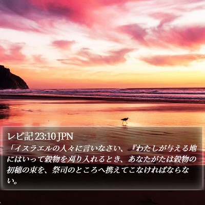 レビ記 23:10 JPN Bible Verse Image