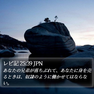 レビ記 25:39 JPN Bible Verse Image