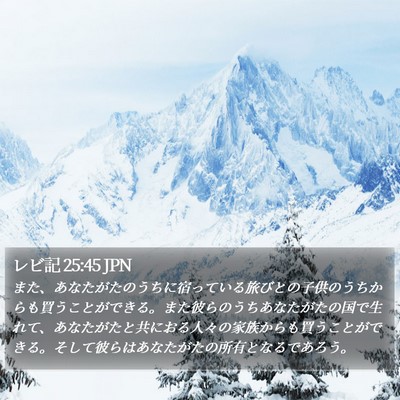 レビ記 25:45 JPN Bible Verse Image