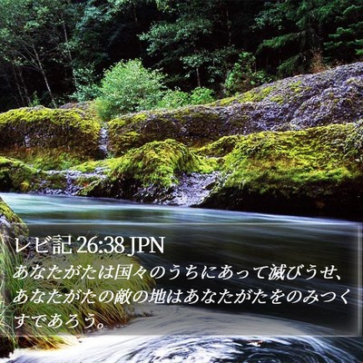 レビ記 26:38 JPN Bible Verse Image
