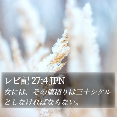 レビ記 27:4 JPN Bible Verse Image