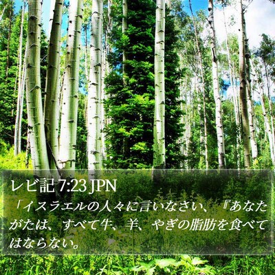 レビ記 7:23 JPN Bible Verse Image
