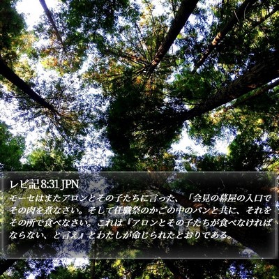 レビ記 8:31 JPN Bible Verse Image