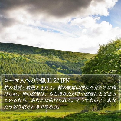 ローマ人への手紙 11:22 JPN Bible Verse Image