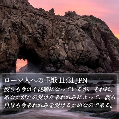 ローマ人への手紙 11:31 JPN Bible Verse Image