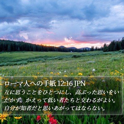 ローマ人への手紙 12:16 JPN Bible Verse Image