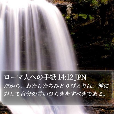 ローマ人への手紙 14:12 JPN Bible Verse Image
