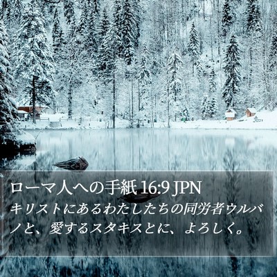 ローマ人への手紙 16:9 JPN Bible Verse Image