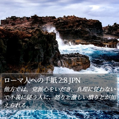 ローマ人への手紙 2:8 JPN Bible Verse Image