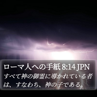 ローマ人への手紙 8:14 JPN Bible Verse Image