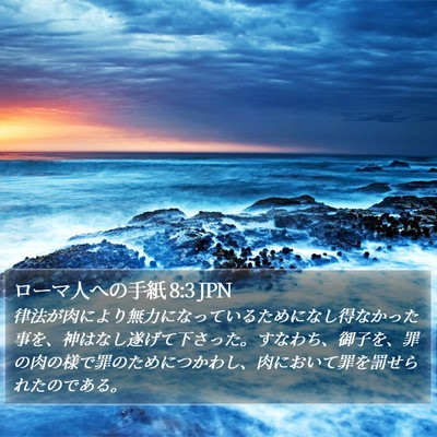 ローマ人への手紙 8:3 JPN Bible Verse Image