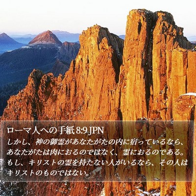 ローマ人への手紙 8:9 JPN Bible Verse Image
