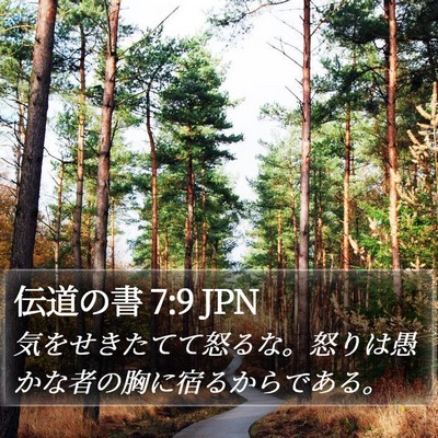伝道の書 7:9 JPN Bible Verse Image