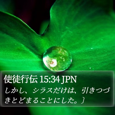 使徒行伝 15:34 JPN Bible Verse Image