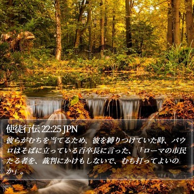 使徒行伝 22:25 JPN Bible Verse Image