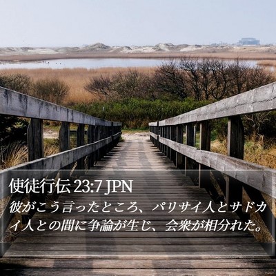 使徒行伝 23:7 JPN Bible Verse Image