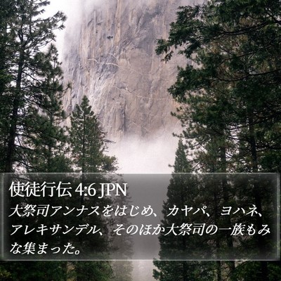 使徒行伝 4:6 JPN Bible Verse Image