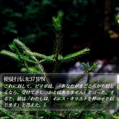 使徒行伝 8:37 JPN Bible Verse Image