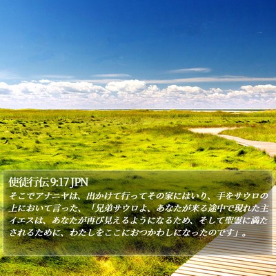 使徒行伝 9:17 JPN Bible Verse Image